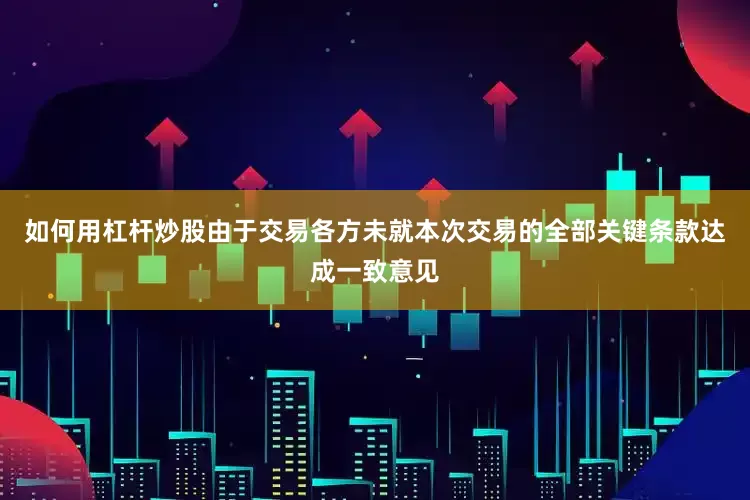如何用杠杆炒股由于交易各方未就本次交易的全部关键条款达成一致意见
